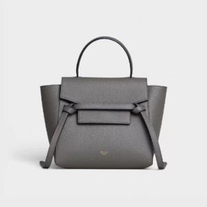 **PERFECT CONDITION** CELINE PICO BELT BAG IN GRAINED CALFSKIN — GREY